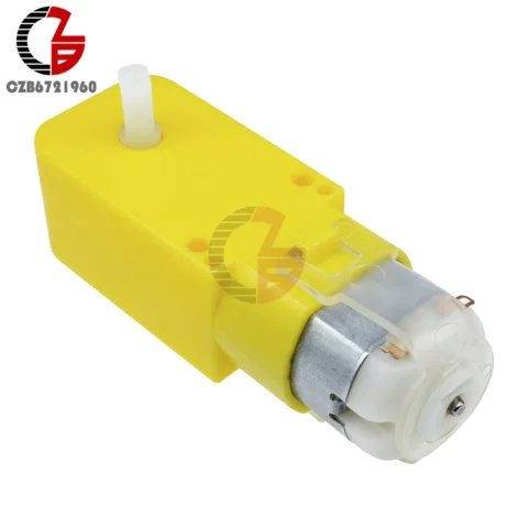 Motor de engranaje de CC de doble eje DC 3V-12V 1:48 Motor de CC de doble eje Motor eléctrico para Robot Arduino coche inteligente juguetes modelo DIY
