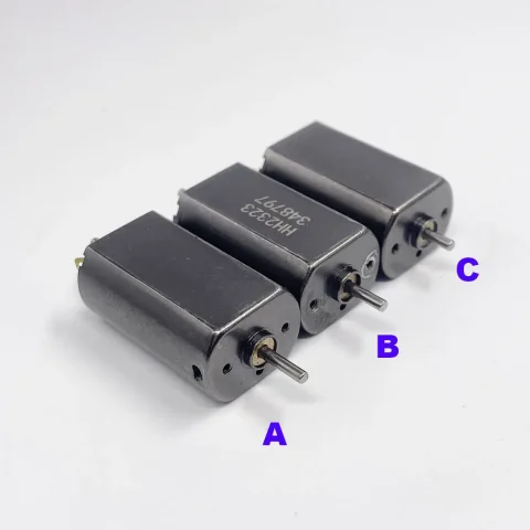 Rotor de 5 polos Micro FK-180SH Motor DC 12V-24V alta velocidad Mini 20mm cepillo de carbono Motor eléctrico 2mm doble eje DIY coche barco tanque