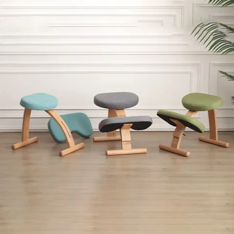 Silla de oficina de madera, sillas de escritorio ergonómicas para sala de estar, cómoda silla moderna para ordenador, sillas para una sola persona, muebles de diseño 3