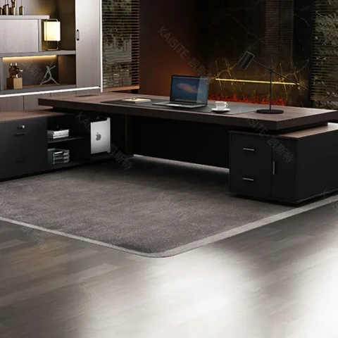 Escritorio Ejecutivo de Diseño Europeo para Oficina y Dormitorio, Mueble Moderno y Elegante