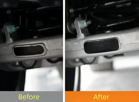 Cubierta Protectora de Silicona Impermeable y Antiobstrucción para el Eje Trasero del Coche, Compatible con Chery ICAR V27, Accesorios Modificados 3