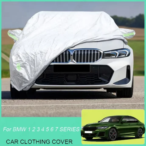 Cubierta de coche lluvia nieve polvo impermeable para BMW 1 2 3 4 5 6 7 Series Hatchback F40 F44 Coupe Touring G20 G21 G22 G30 G31 G32 GT G11