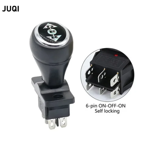 KCD4 coche eléctrico para niños interruptor de parada hacia adelante y hacia atrás ON-OFF-ON mango inverso coche de juguete interruptor de palanca de arranque 1