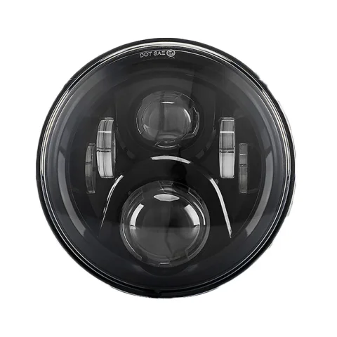 Faro Led redondo de 7 pulgadas, luz de haz Alto y Bajo para Harley Davidson Sportster Yamaha Street Glide, luz de proyector Led