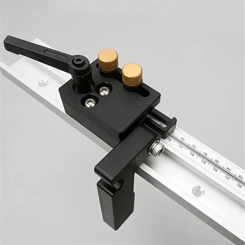 Límite de pista de parada de inglete para ranura en T, localizador limitador de canal de parada, herramientas manuales de bricolaje para carpintería
