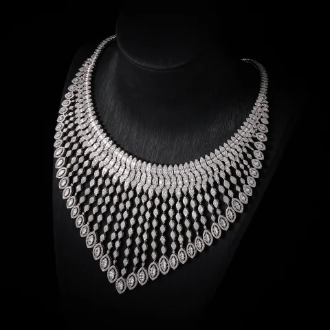 IN JEWELIFE - Juego de Joyas Africanas de Lujo para Mujer, para Bodas, Fiestas, Joyería Nupcial de Dubái 2025, Juego de Collar, Pendientes, Pulsera y Anillo