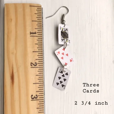 Pendientes de naipes joya clásica hecha a mano belleza joyería punk preciosa declaración de boda mujeres para su regalo 3