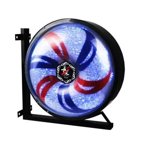 Luz LED para peluquero, poste de barbero Popular, diodo emisor de luz, barra giratoria