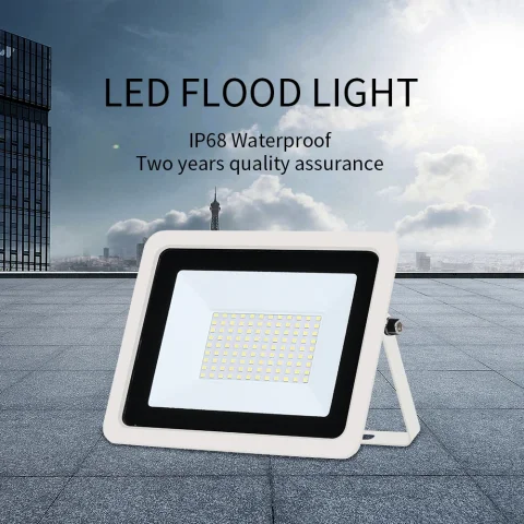 Luz de inundación LED 10W 20W 30W 50W 100W AC220V IP68 iluminación de proyector impermeable foco reflector para exteriores lámpara de pared lámpara de calle 5