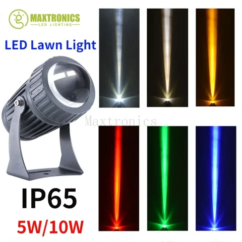 Luz LED para césped, 5/10W, pescador de pared, impermeable, foco de haz estrecho, ángulo, paisaje, calle, jardín, reflector cuadrado para exteriores, 220V