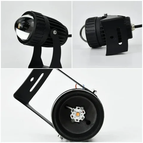 Luz LED para césped, 5/10W, pescador de pared, impermeable, foco de haz estrecho, ángulo, paisaje, calle, jardín, reflector cuadrado para exteriores, 220V 3