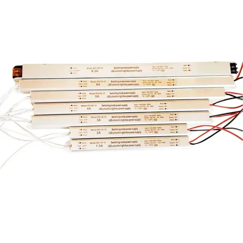 Fuente de alimentación del controlador LED, transformador de iluminación, controlador LED de conmutación AC220V a DC 12V/24V, pieza de alimentación de placa para lámpara de tira de luz LED 4