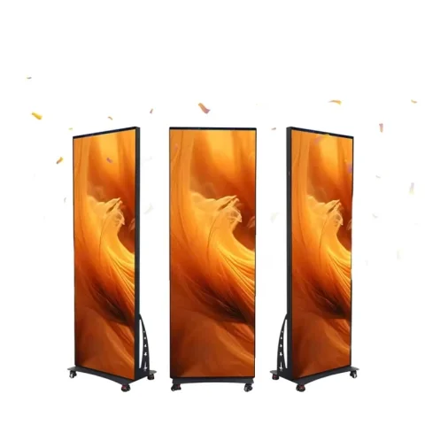 Pantalla LED para Póster P2 P2.5 P1.8 a Todo Color, Ultrafina, Portátil, para Publicidad Digital en Interiores, Pantalla Espejo