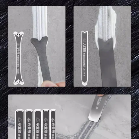 Herramienta de costura de costura hermosa de acero de tungsteno, pegamento para raspar construcción, raspador de azulejos de cerámica, herramienta profesional de pulido de espejo