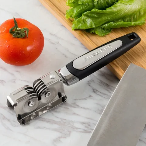 Cuchillo multiherramienta de caza afilar equipo de pescado gancho herramienta de bolsillo al aire libre Mini afilador lima de uñas afilador de cuchillos profesional