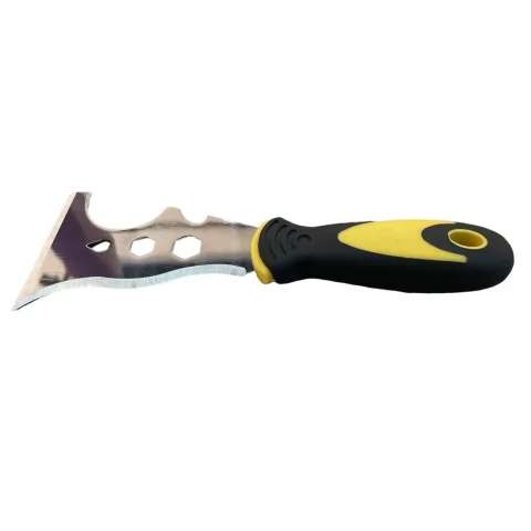 Herramienta de pintores de acero inoxidable, cuchillo de masilla multiusos, raspador de pintura con extremo de martillo de Metal para pintar madera, suministros de trabajo de paneles de yeso 2
