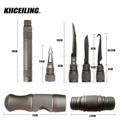Piezas de K-2 para senderismo al aire libre, multiherramienta para acampar, Kit de accesorios de bricolaje, equipo táctico de supervivencia Edc, equipo multiherramienta