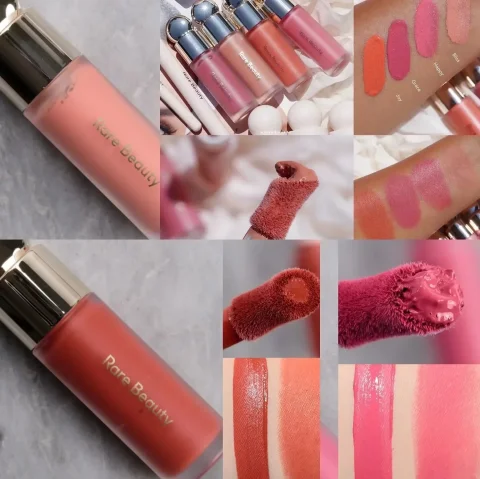 Rare Beauty Rubor Líquido, Contorno Líquido, Realza Naturalmente los Contornos, Brillo Labial Hidratante, Cosméticos, Esperanza, Felicidad, Alegría, Amor, Maquillaje 2