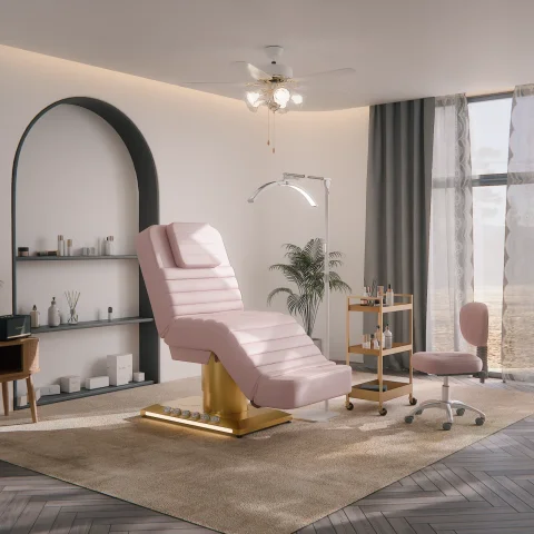 Cama de Masaje Facial para Cuidado de Belleza, Mesa de Examen Físico, Silla de Diagnóstico, Muebles Comerciales para Salón de Belleza