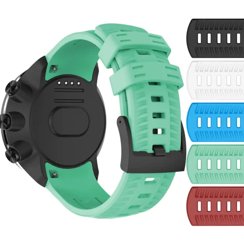 Correa para Suunto 9/D5 |   Para Suunto Spartan Sport correa de reloj Original deportiva de silicona de alta calidad pulsera ajustable con tornillos