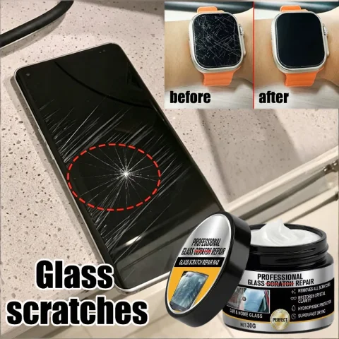 Reparación de arañazos en vidrio, restaura la claridad y el efecto de superficie lisa, adecuado para ventanas de automóviles, parabrisas, lentes de gafas, etc. 1