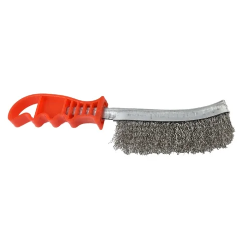 Cepillo de alambre de acero inoxidable para limpieza, eliminación de óxido de Metal, preparación de costura de soldadura, cepillo de mano de alambre de alta resistencia, cerdas de acero para óxido 4