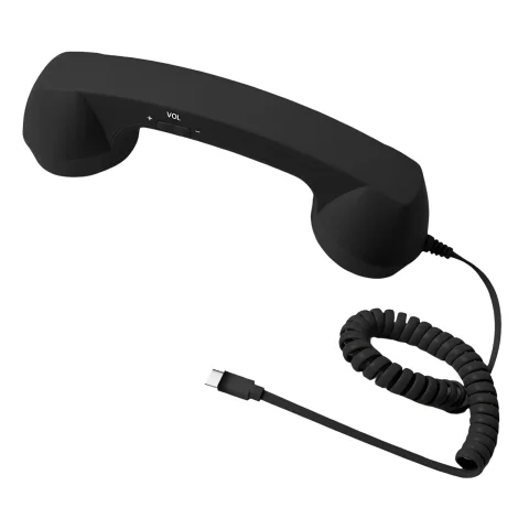 Teléfono Clásico con Cable y Conector Tipo-C, Receptor de Línea Fija para Videoconferencias, Llamadas y Reuniones Móviles