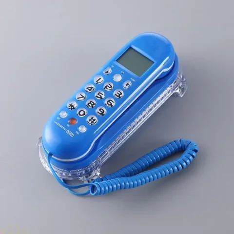 Teléfono fijo moderno del tamaño mano E21E con remarcación pantalla LCD con flash llamada