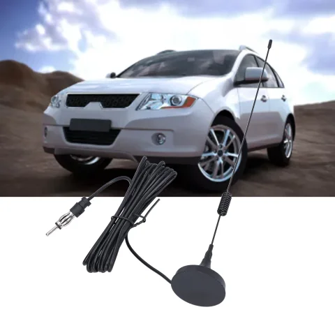 Antena de Radio para coche, antena FM estéreo magnética, antena estéreo para coche, Base magnética fuerte de alta frecuencia para mejorar la Radio 1