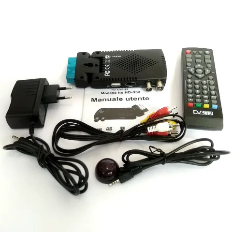 Receptor de TV por satélite Digital H.265, TV HD DVB-T2 terrestre HD DVBT2 FTA TDT, sintonizador de TV, compatible con Wifi EPG PVR para España, Italia y UE