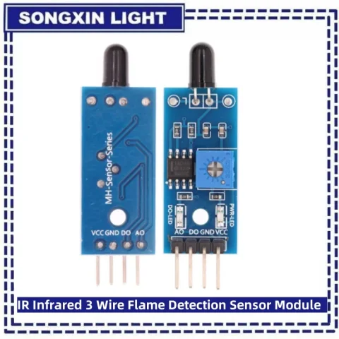 SAMIROB IR infrarrojo 3 cables llama acelerómetro Sensor módulo detección para Detector Smartsense Ac humedad ambonio acercamiento