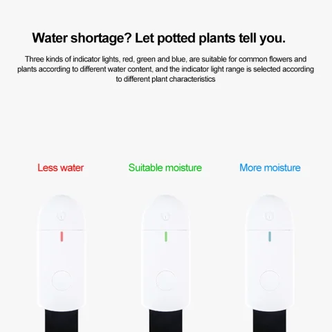 Monitor de Sensor de humedad del suelo, probador inteligente de agua, cuidado de jardín, planta, hierba, flores, jardinería, medidor de humedad 3