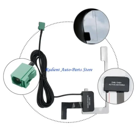 Antena aérea Radio T3EF Antena aérea Fakra digital para audios digitales Receptor transmisión 300 Part Electronic 5
