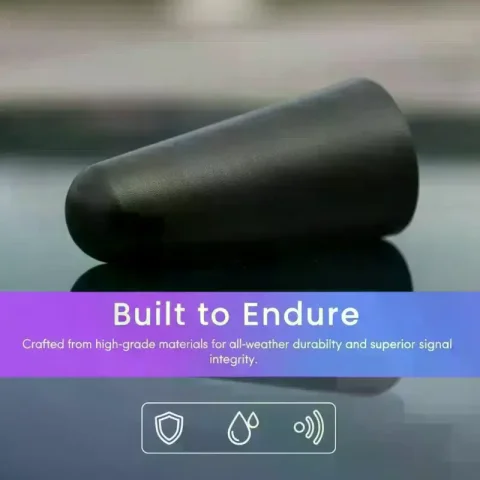Antena de techo de 3 cm, antena de poste corto, antena de poste para coche, adaptador corto, pie de radio