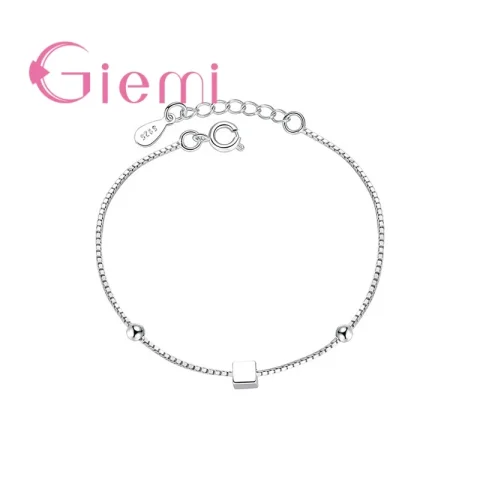 Preciosa pulsera romántica de lujo, bonito regalo de plata para niña, joyería para fiesta de baile para mujer, superventas