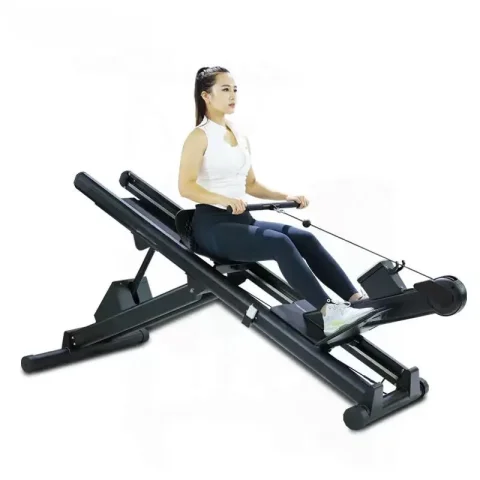 Máquina de remo profesional para interiores, equipo de fitness para ejercicios aeróbicos, remo inclinado con autoajuste, máquina de remo sentado para gimnasio