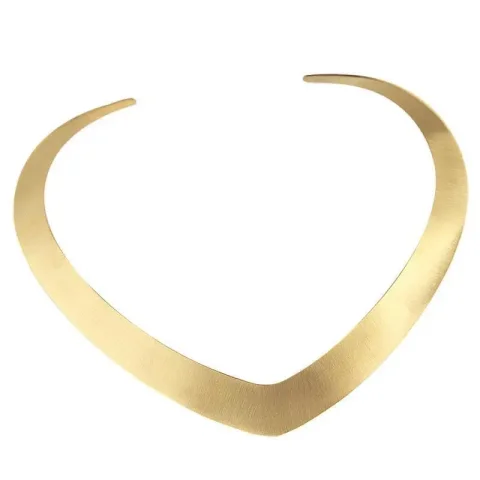 Hot Punk Collar del Cuello Collar de Gargantilla Joyas Para La Mujer Moda Personalidad Simple de acero inoxidable 100% de Oro Torques Collar 3