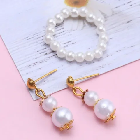 Collar gótico, joyería, pendientes de perlas, cadena para el cuello, accesorios