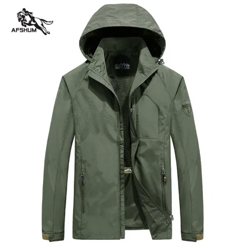 Chaqueta para Hombre, Primavera Otoño, Nueva Chaqueta para Hombre, Color Sólido, Chaquetas con Capucha, Abrigo Casual, Abrigos de Negocios para Hombre, Tallas M-6XL 7XL, Capucha Desmontable