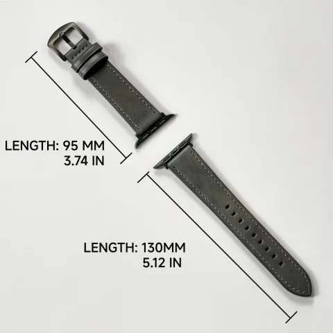 Correa de Cuero para Apple Watch Ultra 2 49mm 10 9 7 8 3 4 5 6 SE 44mm 40mm 38mm 42mm Series, Correa de Alta Calidad para Hombre 45mm 41mm