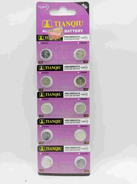 BATERIA TIANQIU AG6/LR920/LR921/371A X2