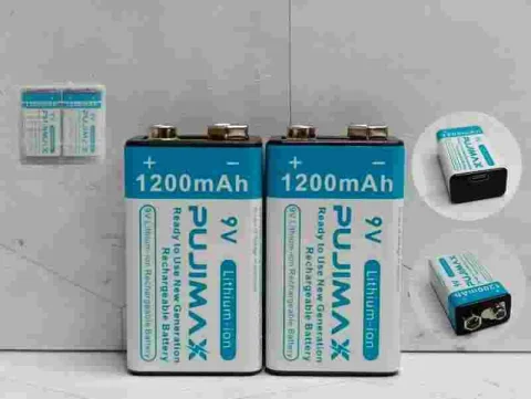 BATERIA X2 9V 1200MWH RECARG LITHIUM-ION 13767-1200