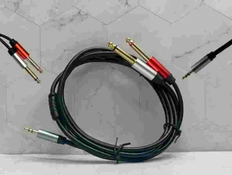 CABLE 3.5MM-6.3MMX2 ADAP JACK 2MT 13322
