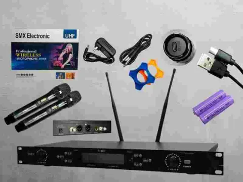 MICROFONO D/MANO INAL X2 SMX U-620R UHF RECARGABLE