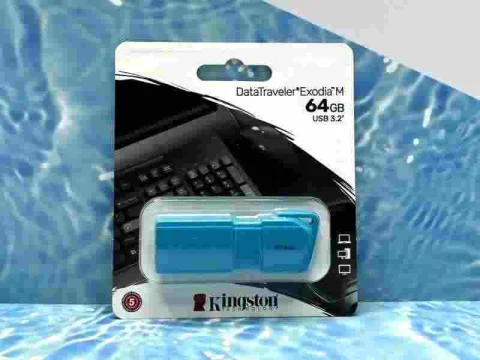 PENDRIVE KINGSTON 64GB AZUL NEON 3.2 EXODIA