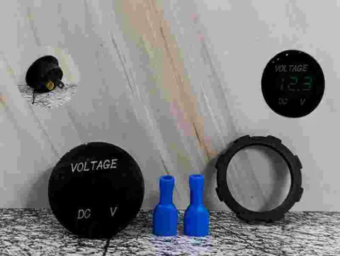 VOLTIMETRO EMP REDO 3 DIGITOS VERDE 12V 12343V