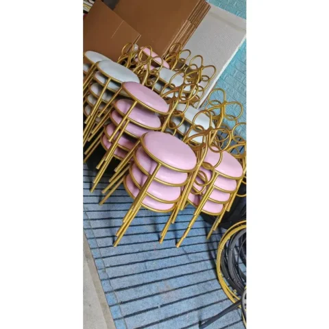 Silla de comedor para fiestas infantiles, silla infantil con respaldo, banco para el hogar o el estudio, taburete pequeño y adorable con forma de mariposa y lazo, silla infantil. 5