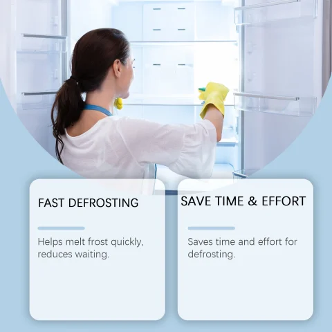 Desongelador de refrigerador en aerosol, limpiador de electrodomésticos reutilizable, ayuda para derretir hielo helicoidal para frigorífico y congelador, ahorra descongelación de tiempo de esfuerzo 4