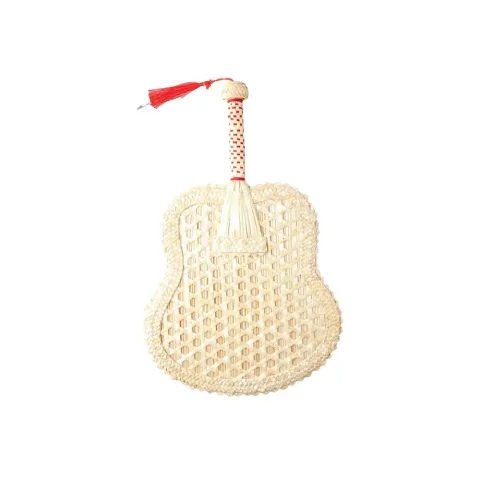 Abanico Tejido a Mano Natural de Verano, Ecológico, Decorativo, DIY, para el Hogar, Abanico Refrescante