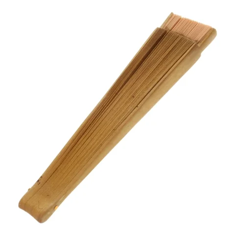Abanico plegable madera española, color liso, para actuaciones baile, regalo fiesta